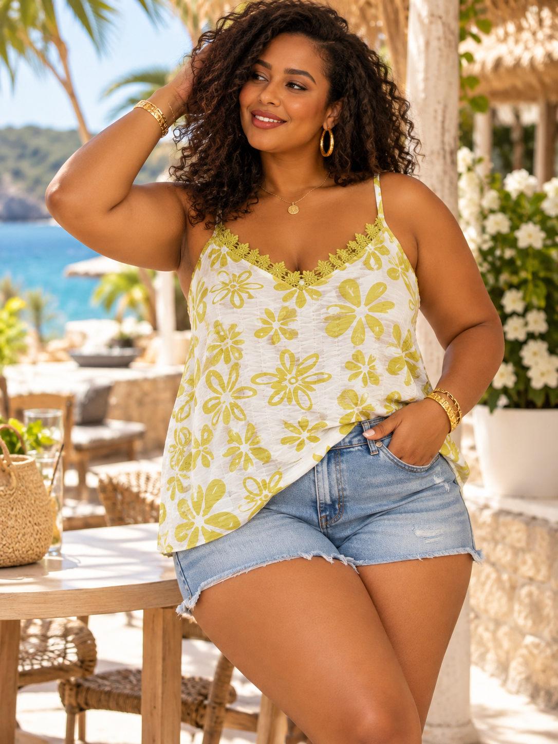 Débardeur imprimé grande taille