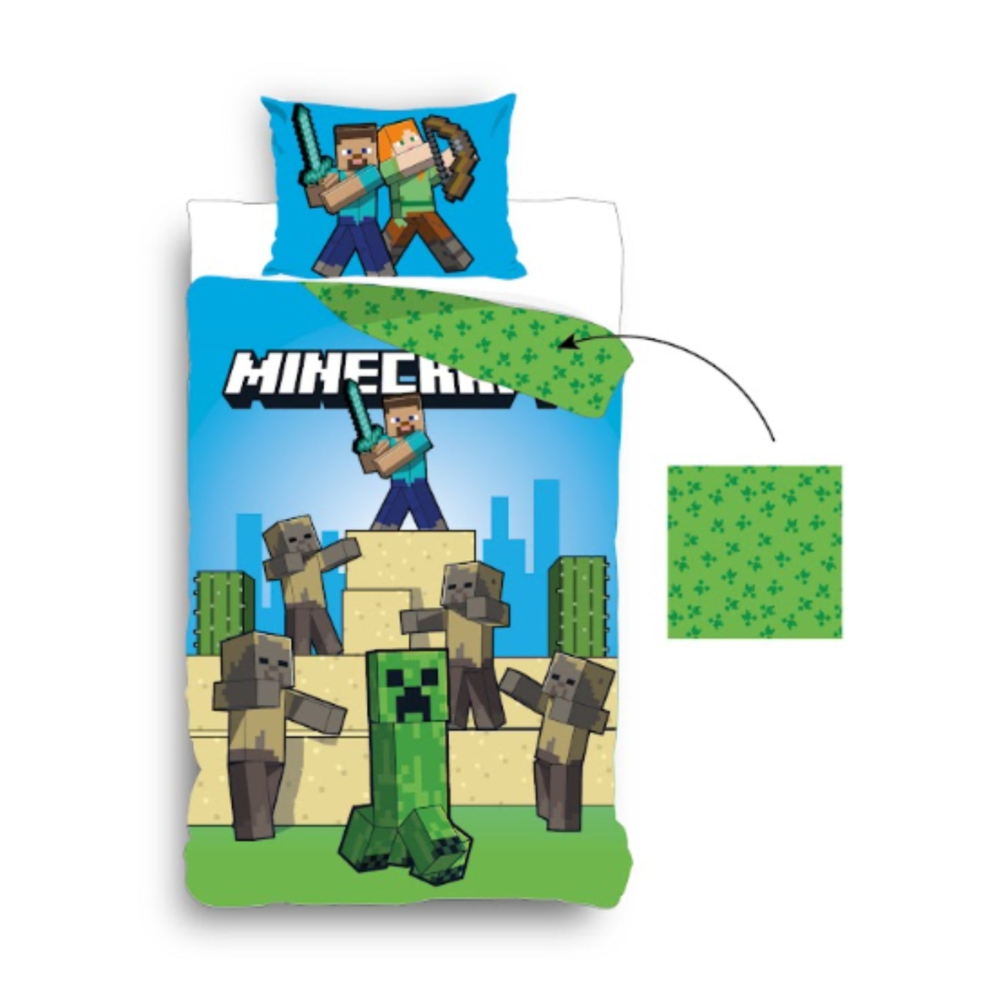 Parure housse de couette Minecraft