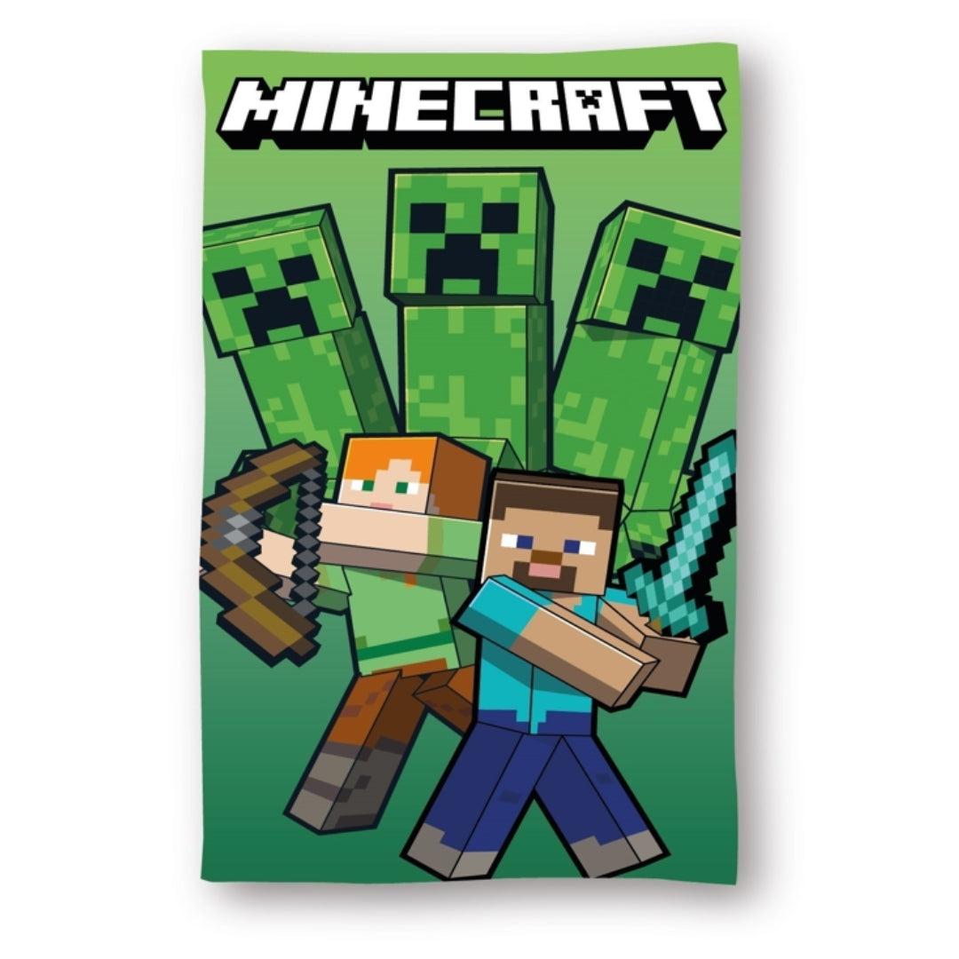 Serviette de plage 100%coton MINECRAFT