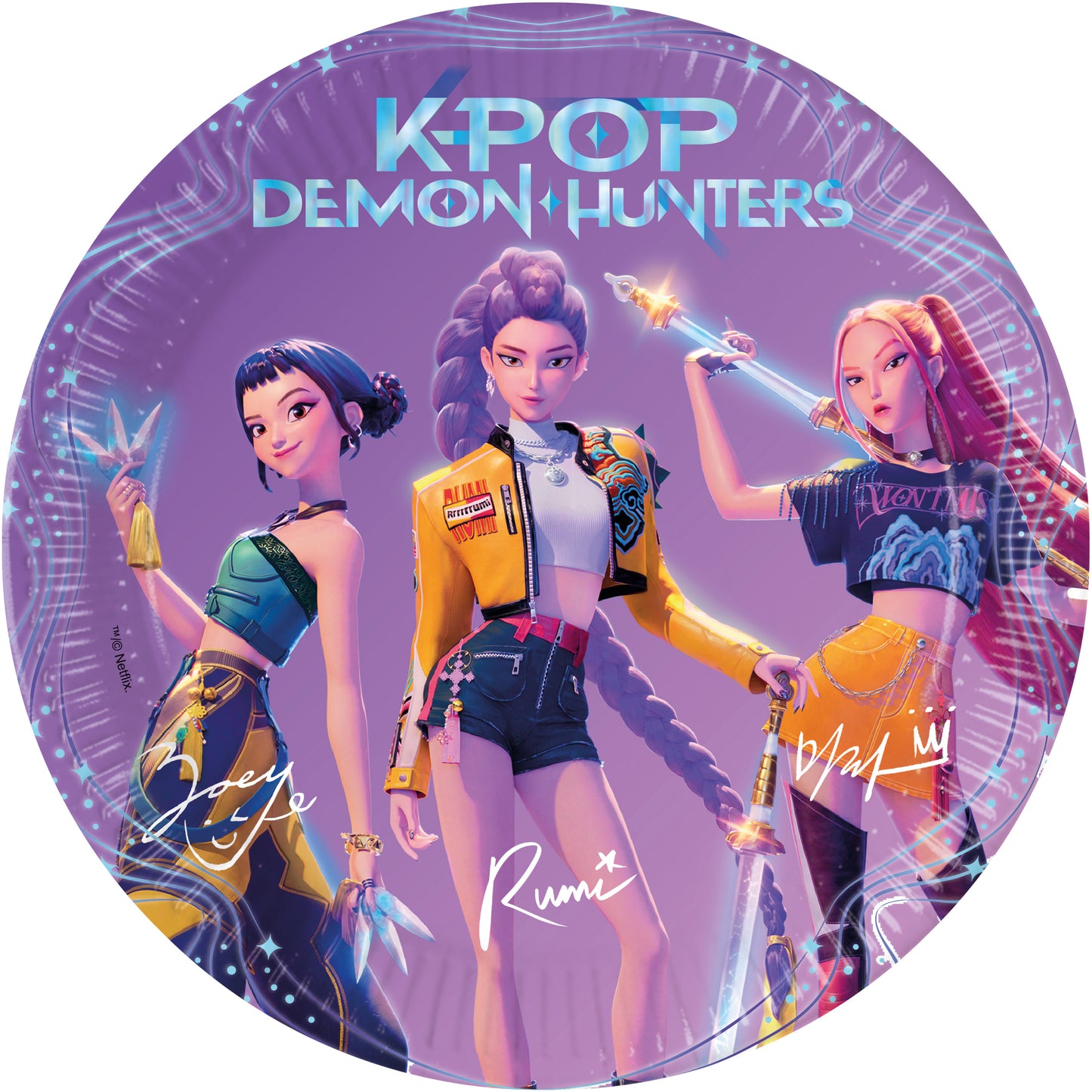 Paquet de 8 Assiettes carton KPOP