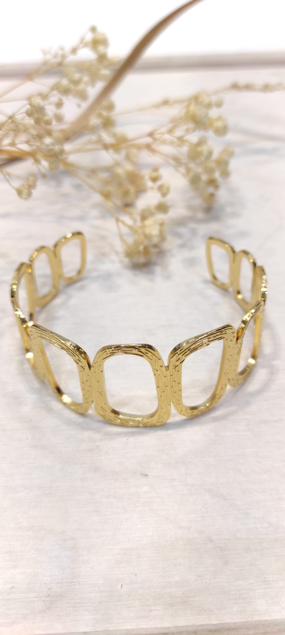 bracelet jonc en acier inoxydable