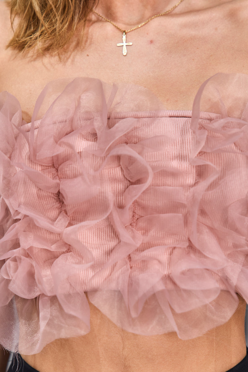 Crop top « froufrou »