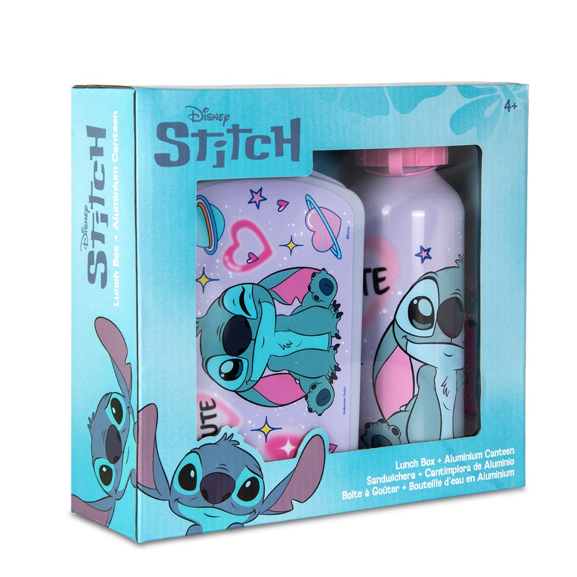 Set boîte à goûter + gourde Alu STITCH