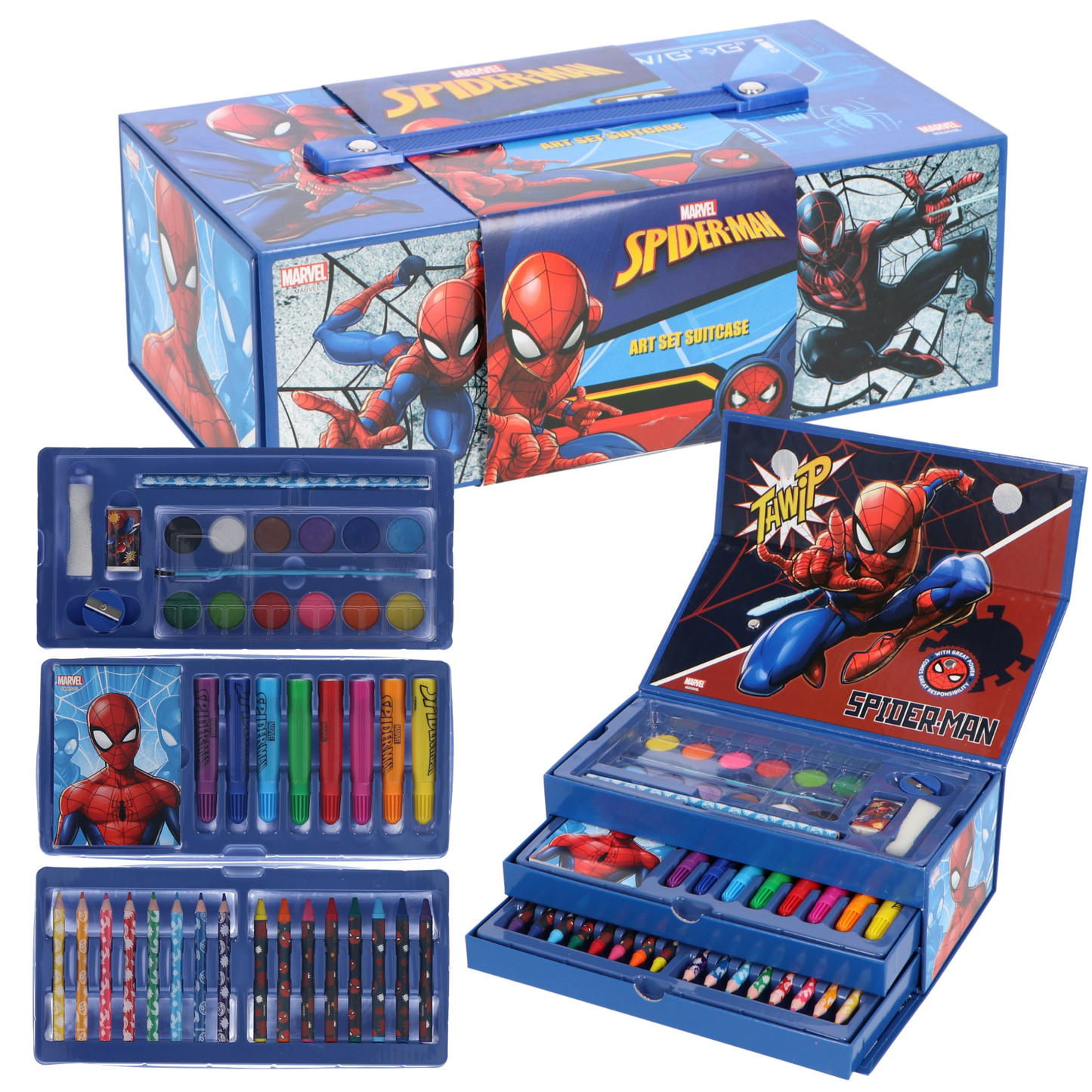 Boîte de coloriage avec tiroir SPIDERMAN