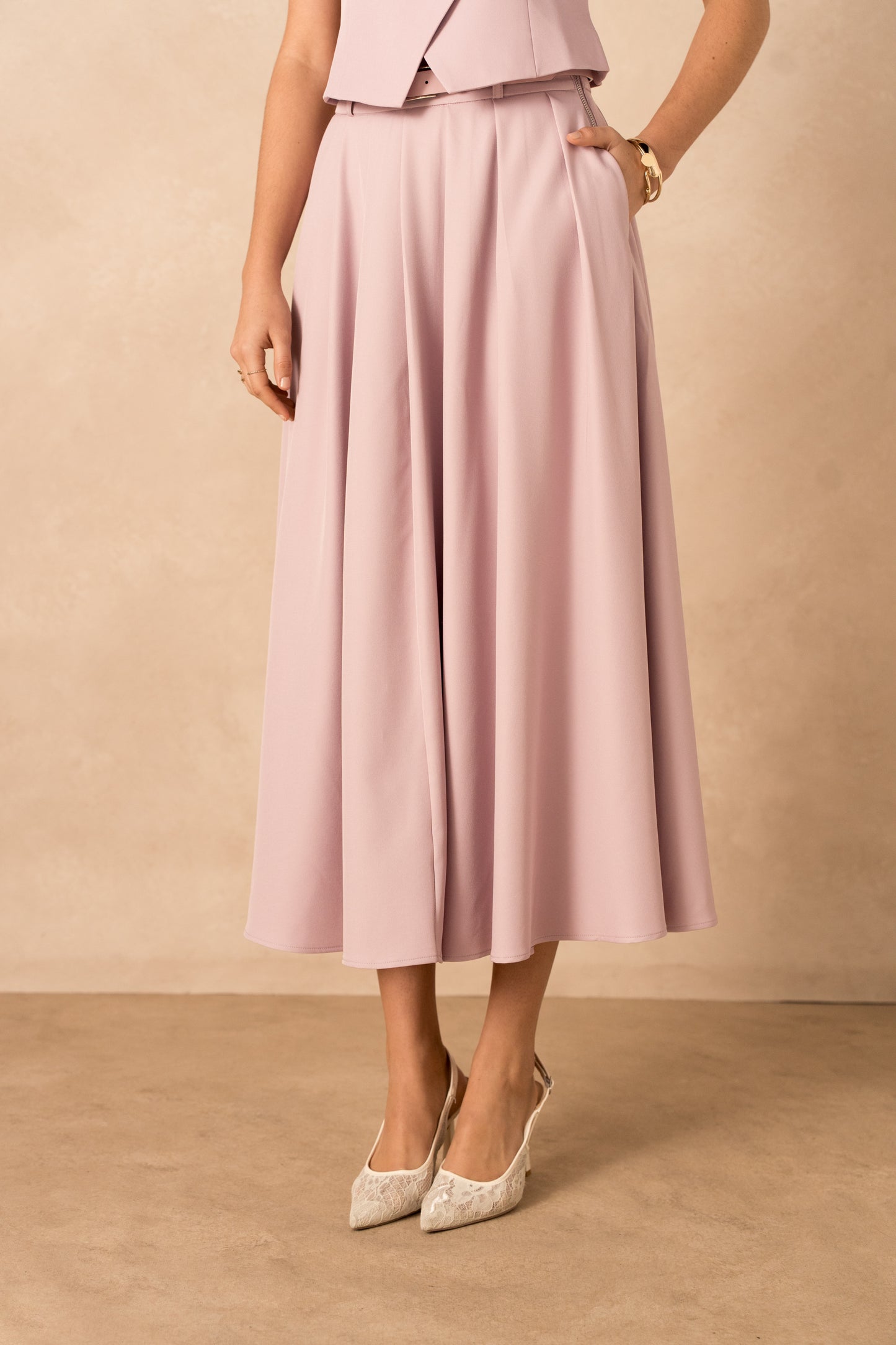 Jupe mi-longue classique