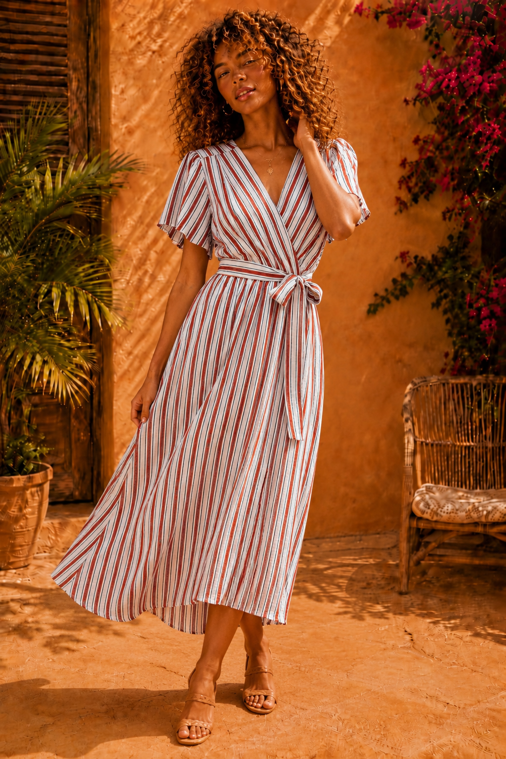 Robe longue Rayée RIYAH