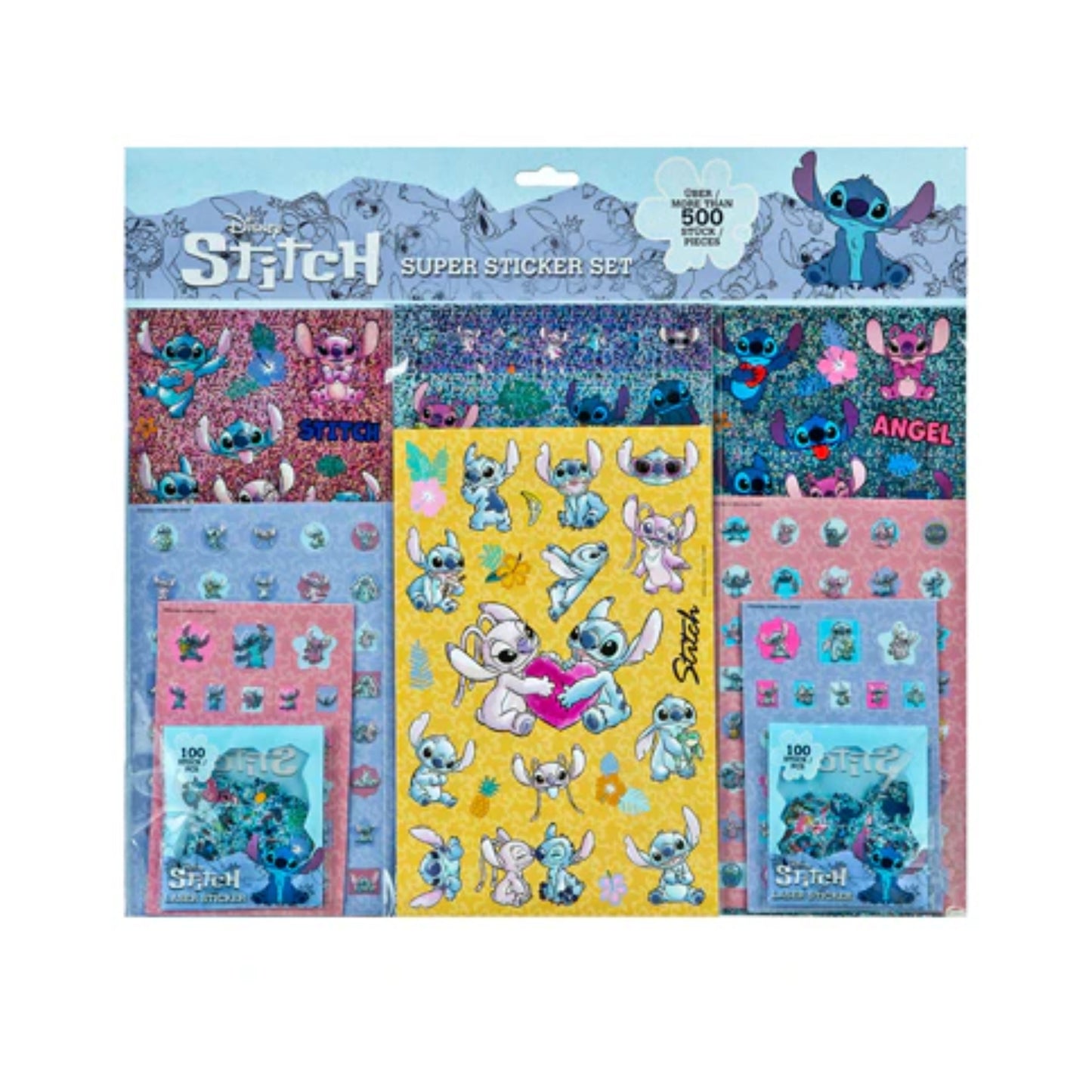 Set de 500 stickers STITCH