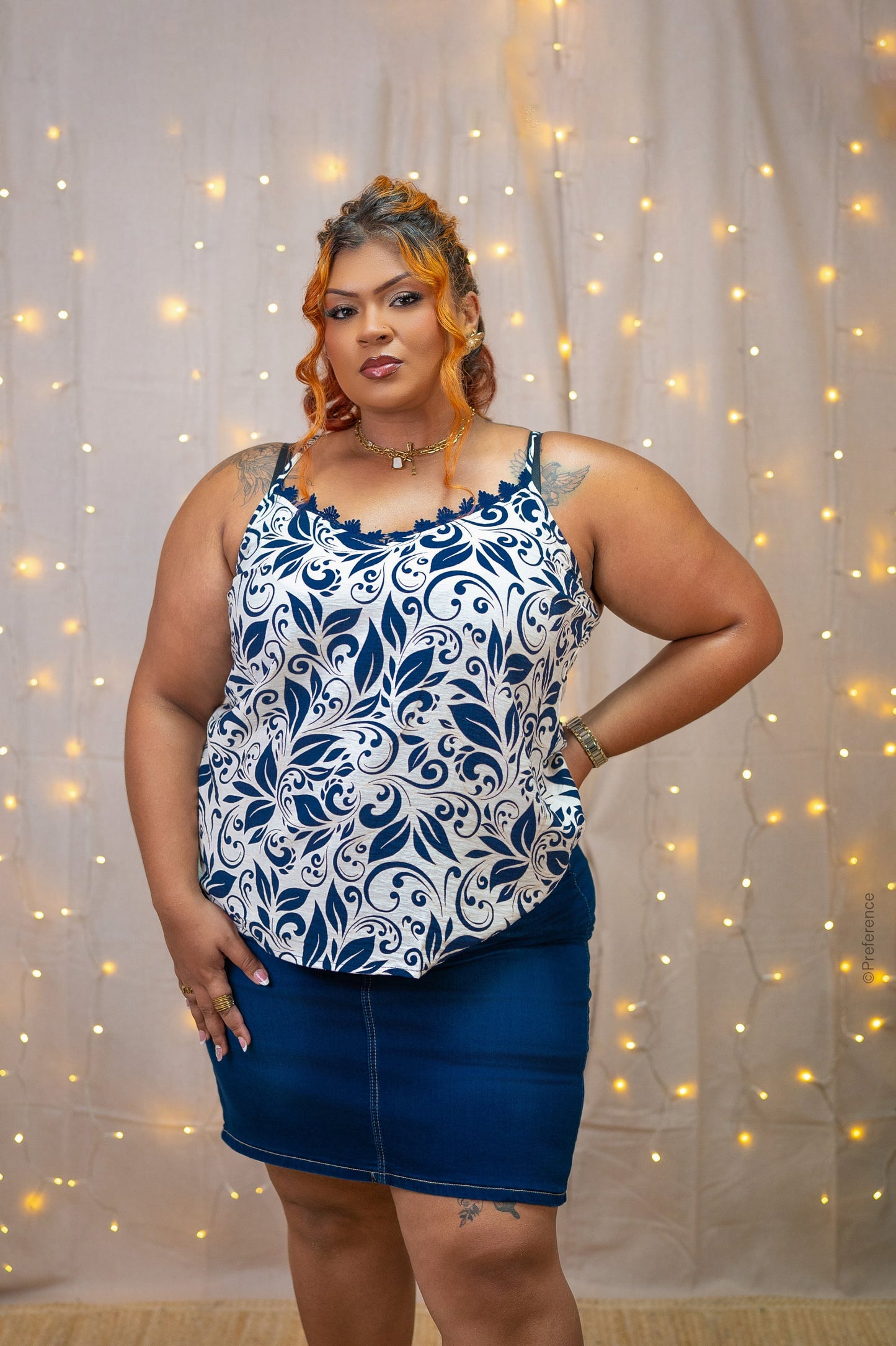 Débardeur imprimé grande taille