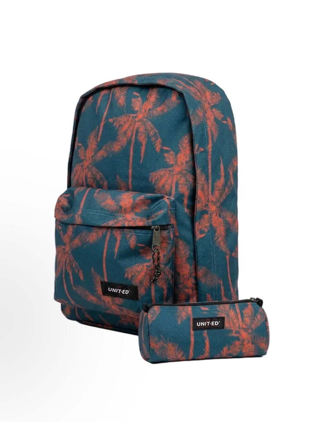 Sac à dos imprimé palmiers + Trousse UNIT-ED