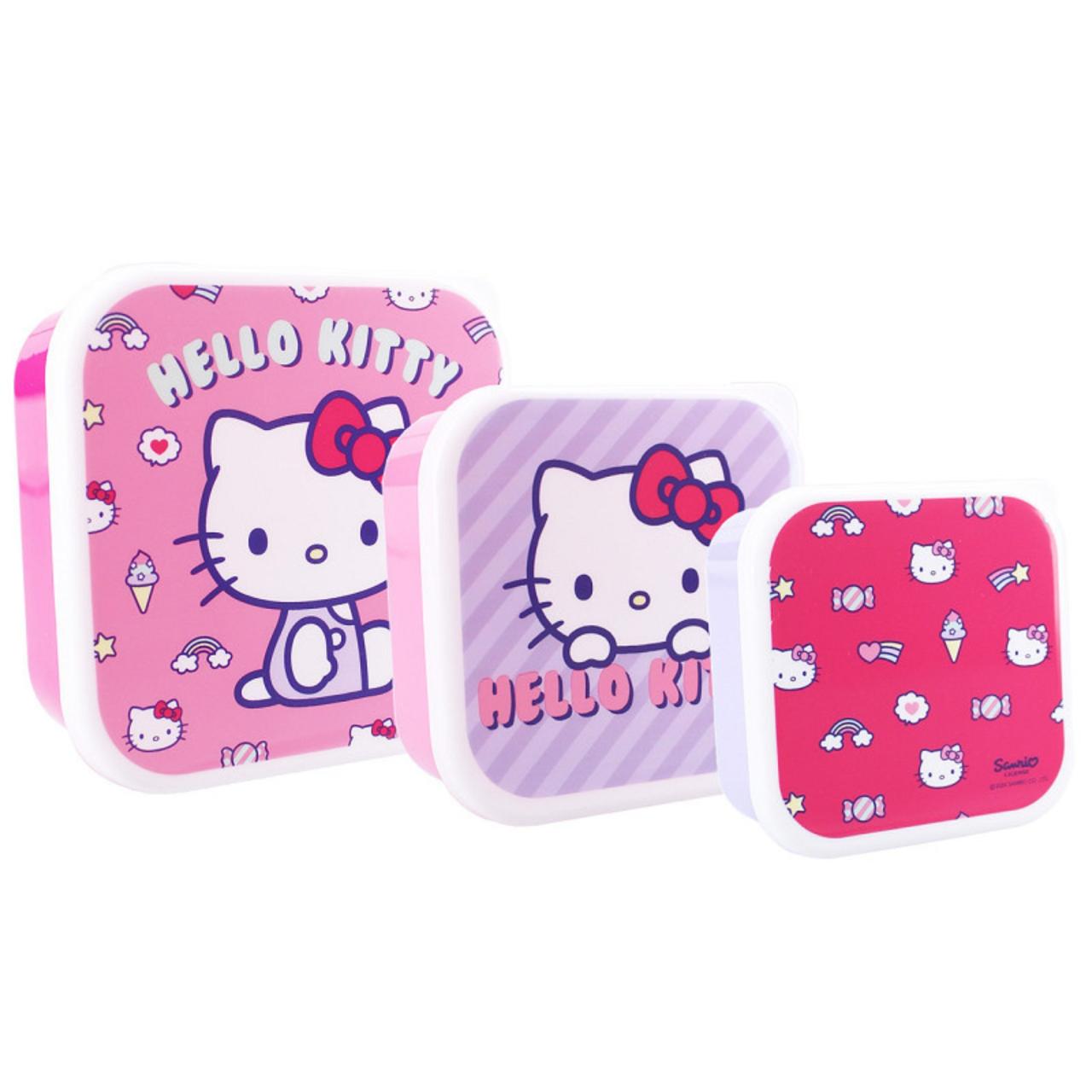 Kit Boîte à gouter Hello Kitty x3