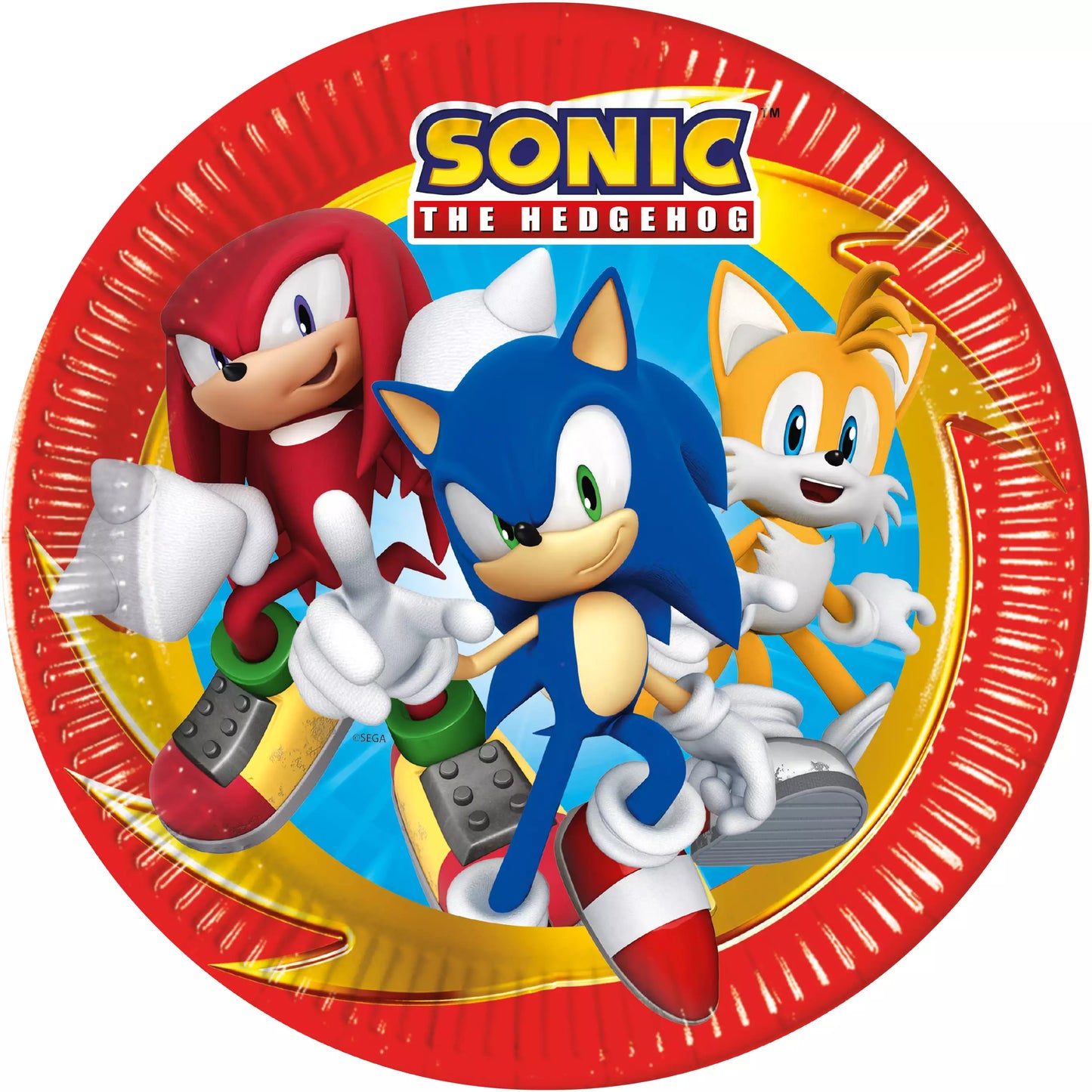 Paquet de 8 Assiettes(23cm) carton SONIC