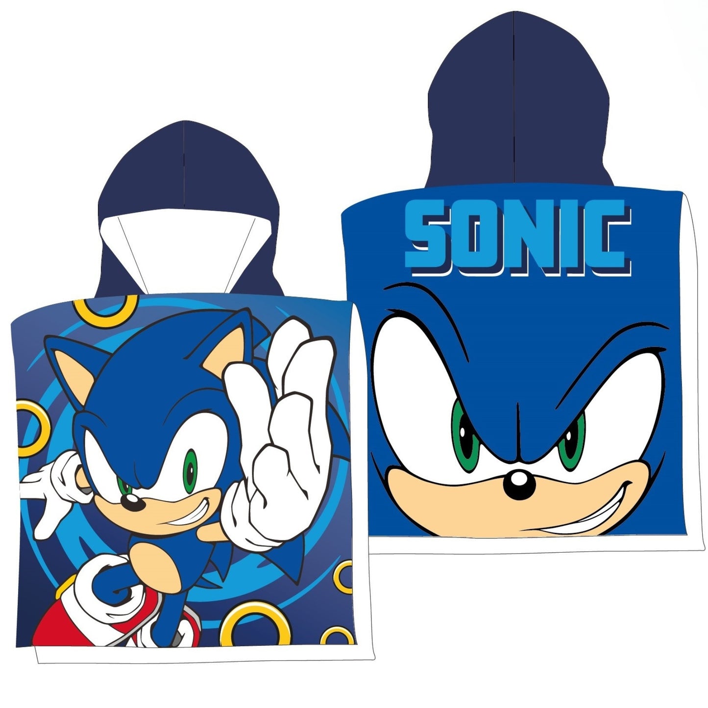 Cape de bain enfant Sonic