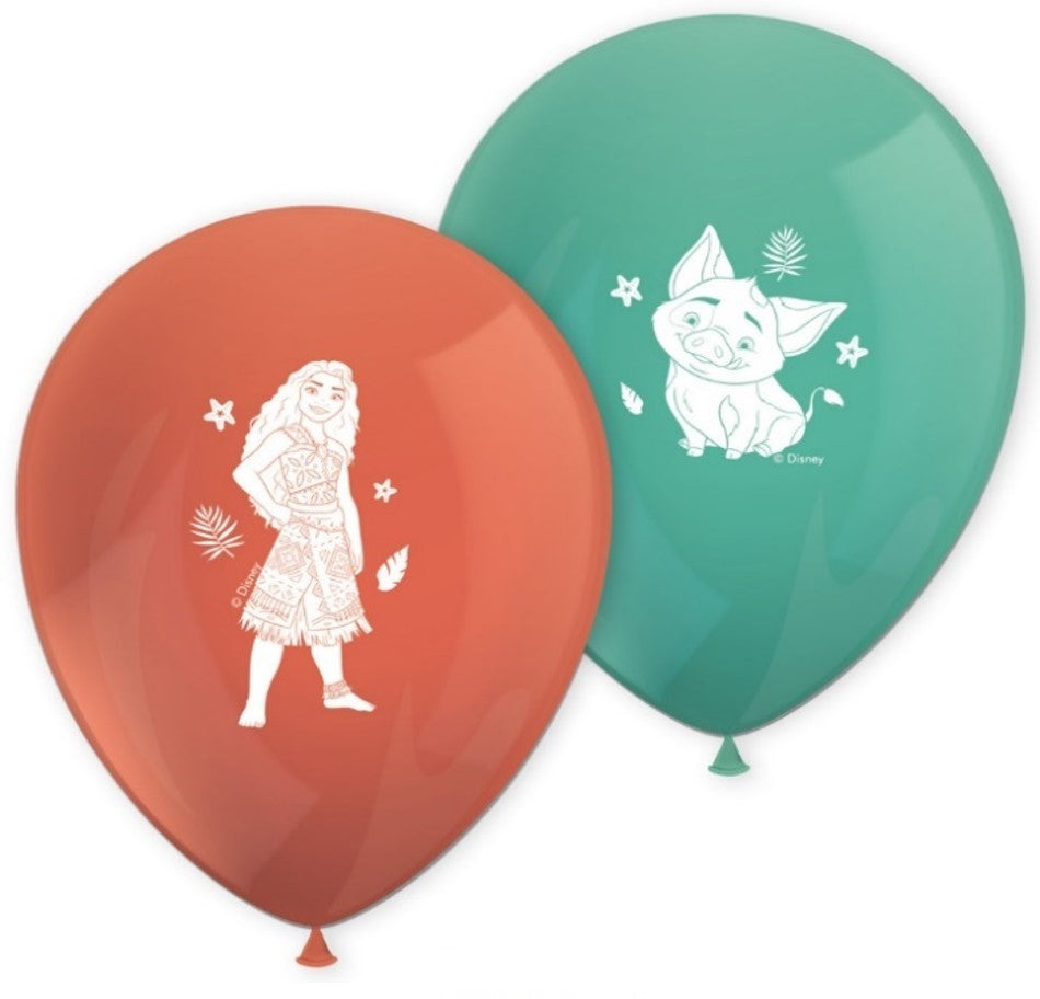 Set de 8 Ballons Vaiana