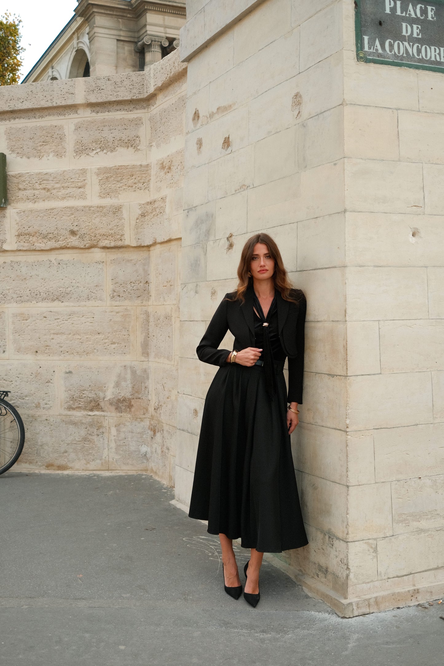 Jupe mi-longue classique