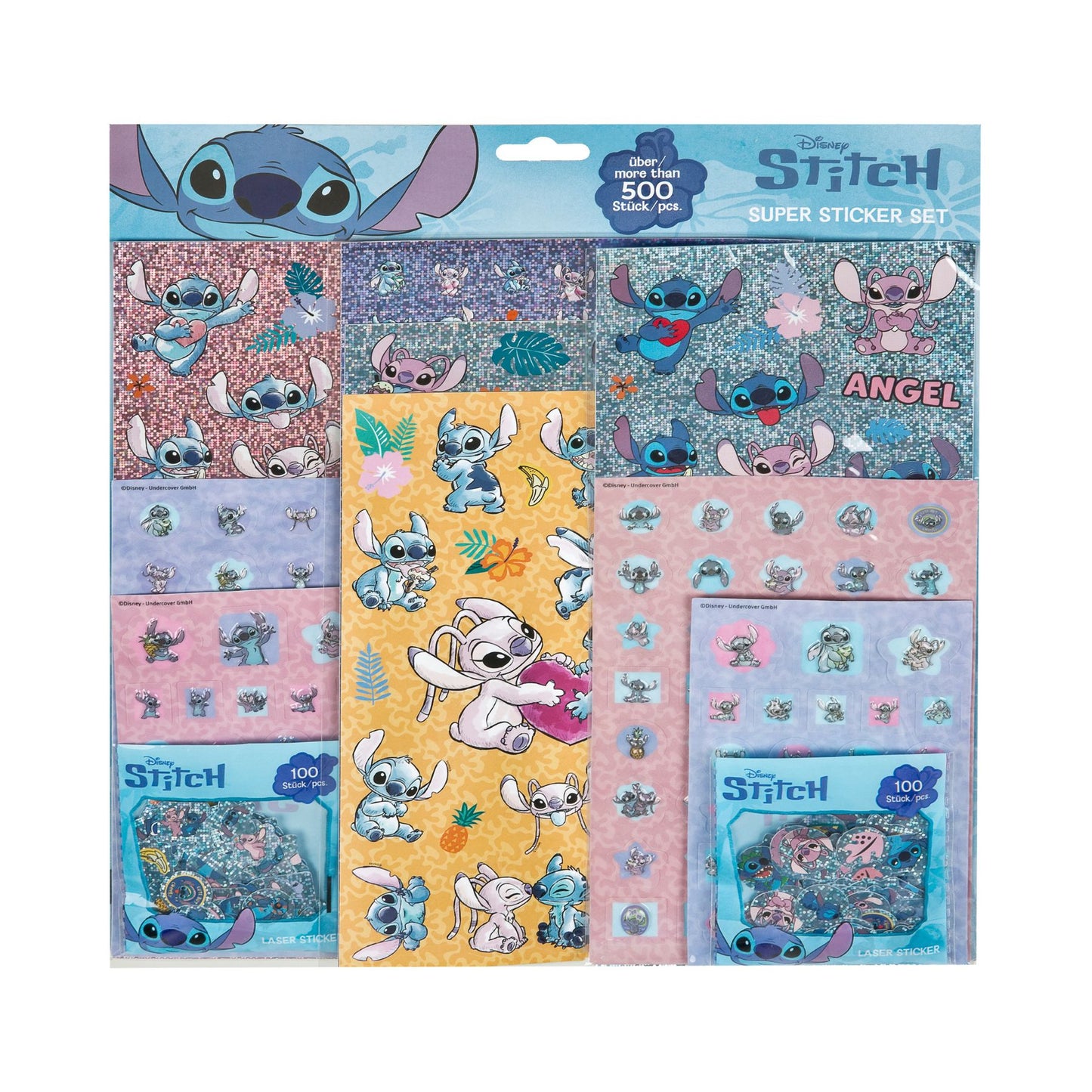 Set de 500 stickers STITCH