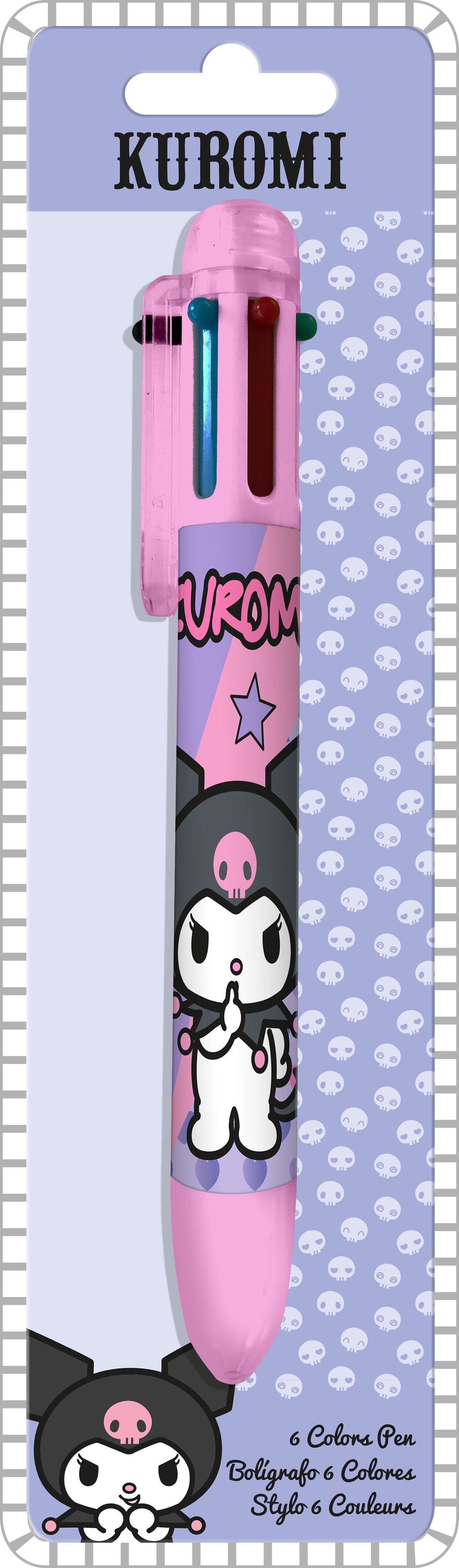 Stylo 6 couleurs KUROMI