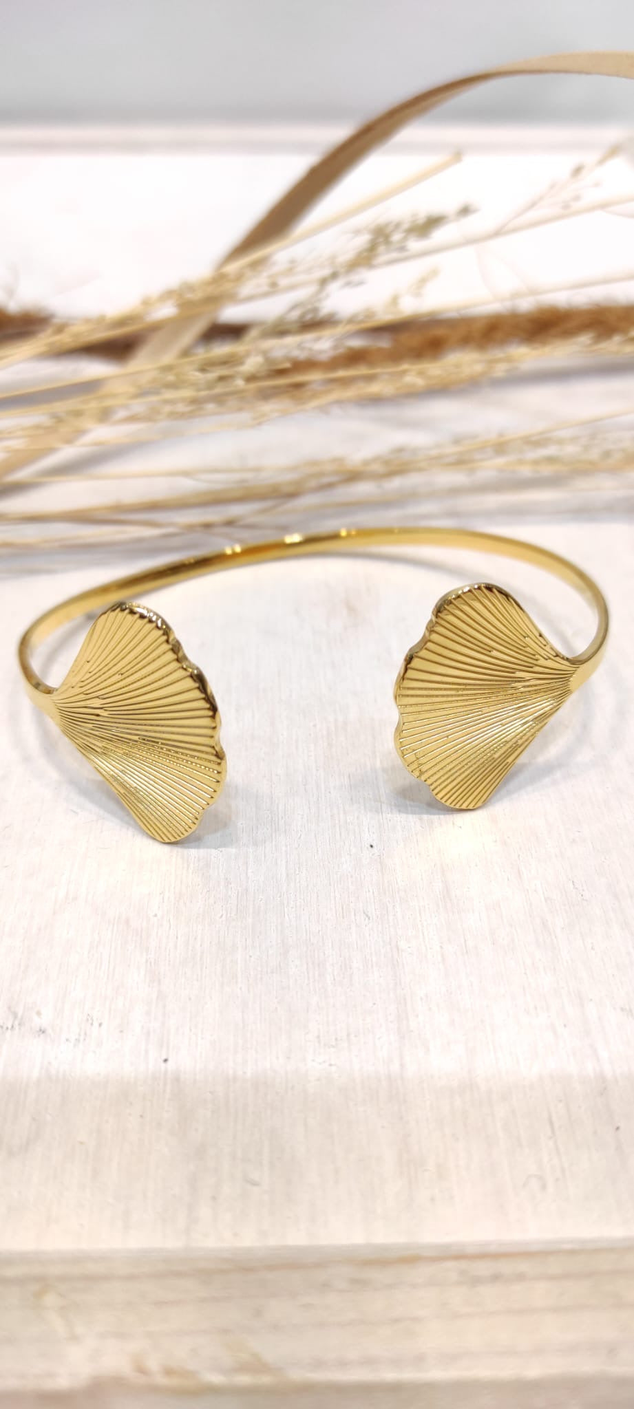 bracelet jonc en acier inoxydable