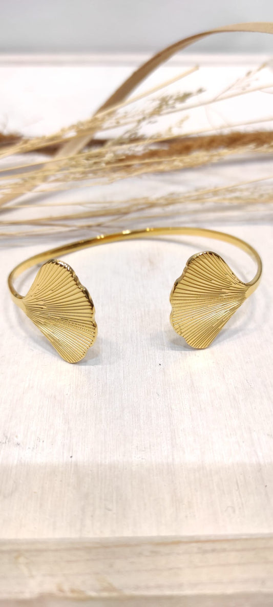 bracelet jonc en acier inoxydable