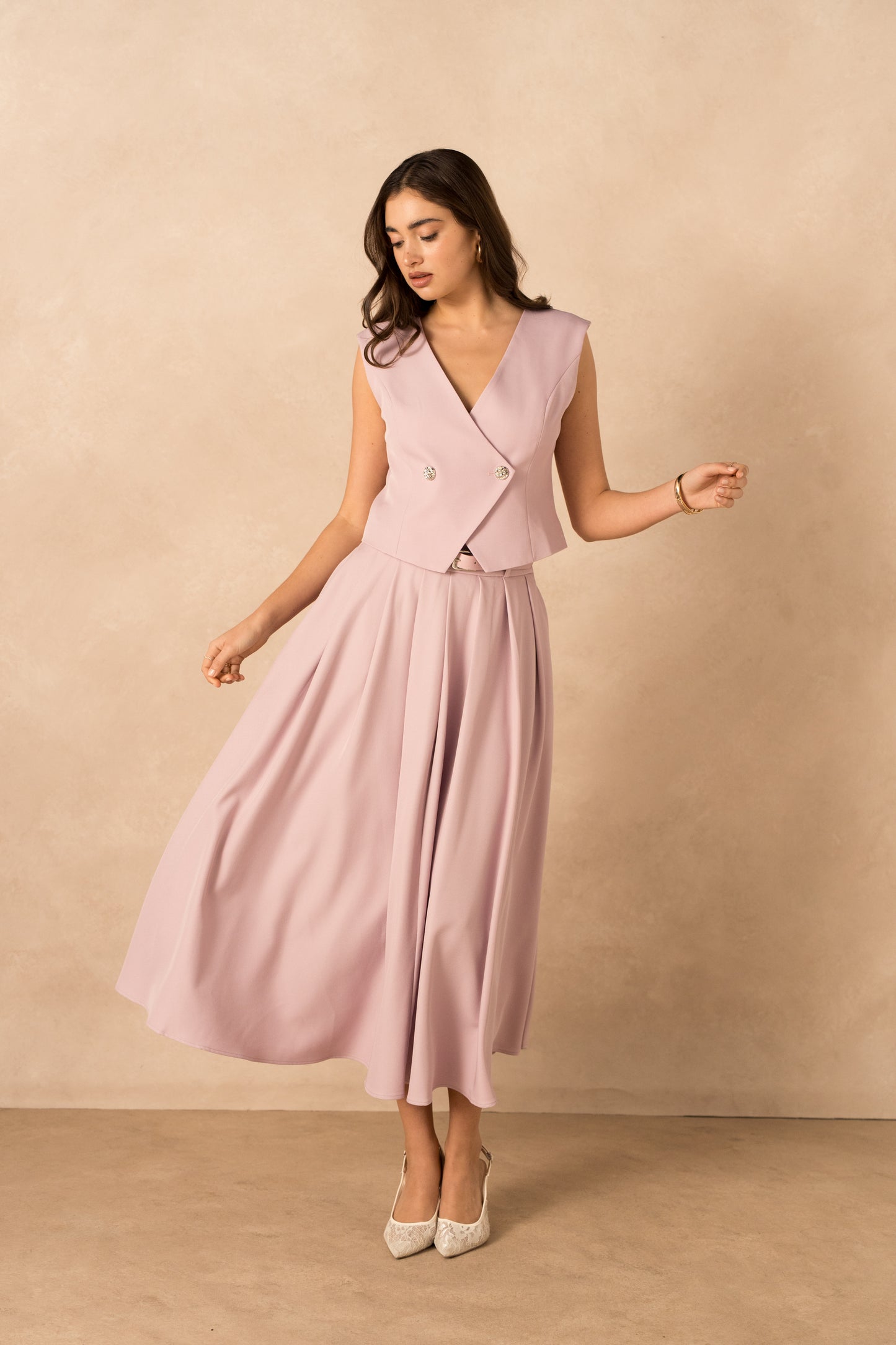 Jupe mi-longue classique