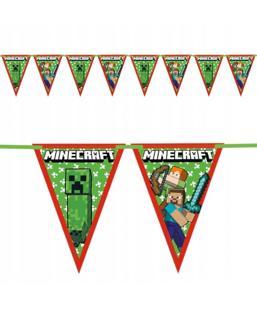 Guirlande fanion MINECRAFT