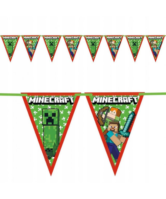 Guirlande fanion MINECRAFT