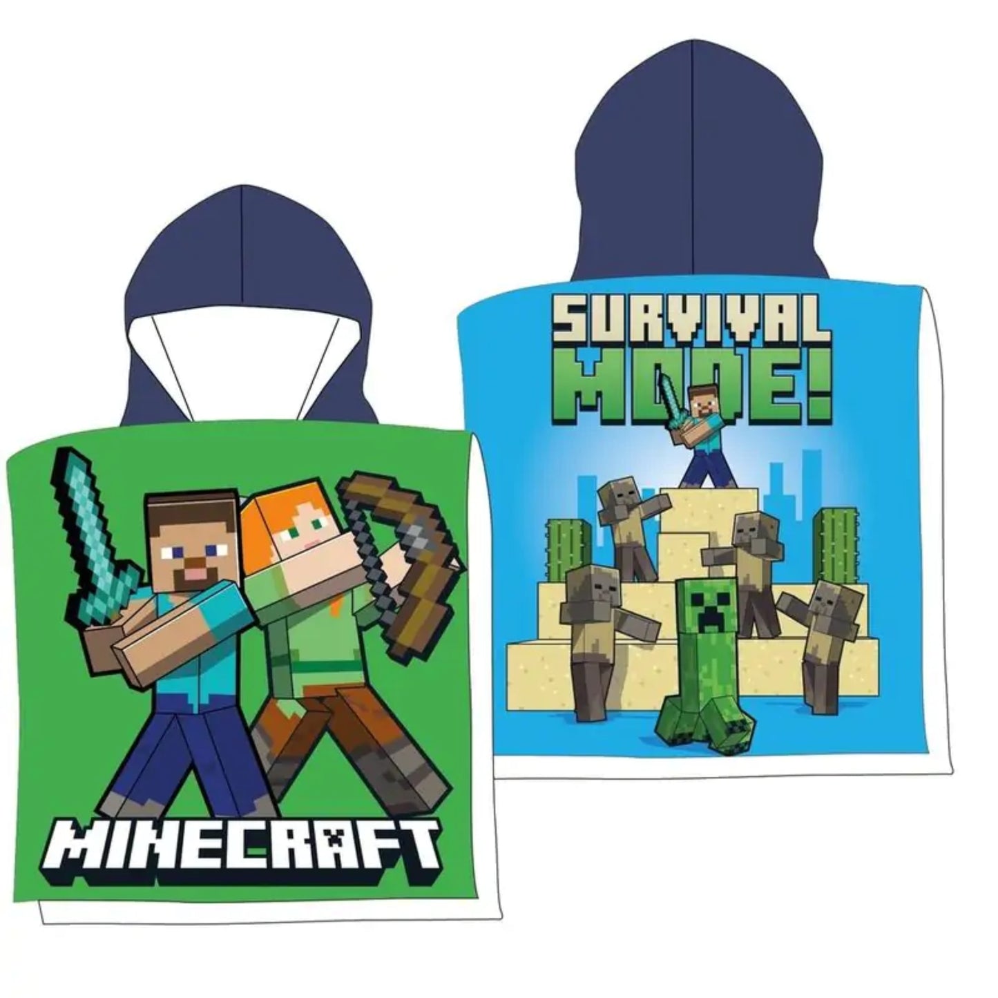 Cape de bain enfant Minecraft