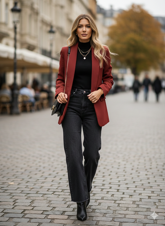 veste/blazer mi-long
