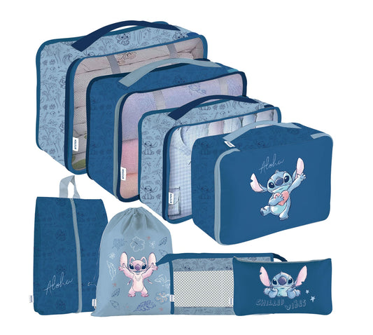 Set de 8pcs Organisateurs de bagage STITCH