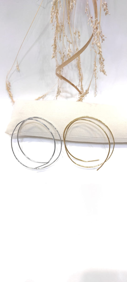 bracelet jonc rigide en acier inoxydable