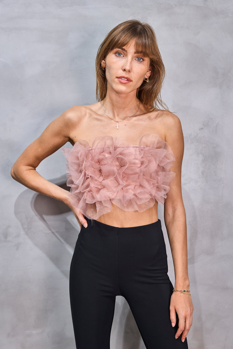 Crop top « froufrou »