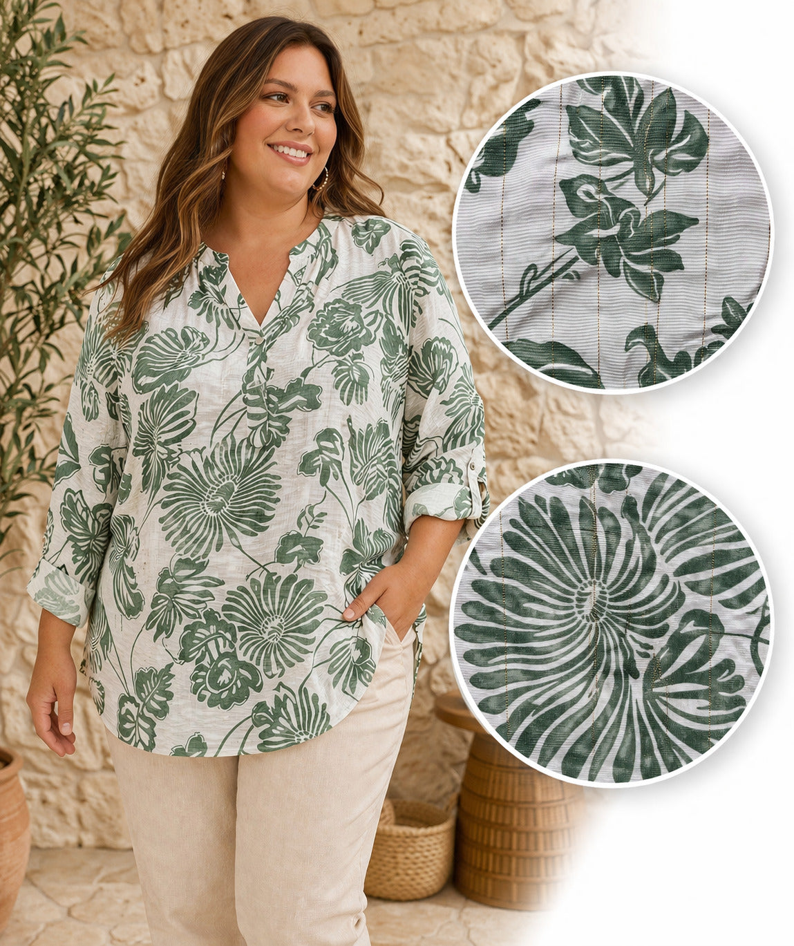 Blouse imprimé Grande Taille