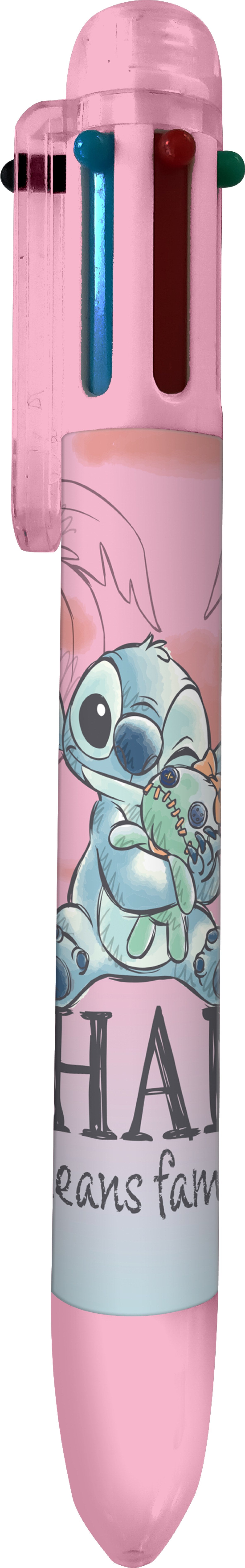 Stylo 6 couleurs STITCH