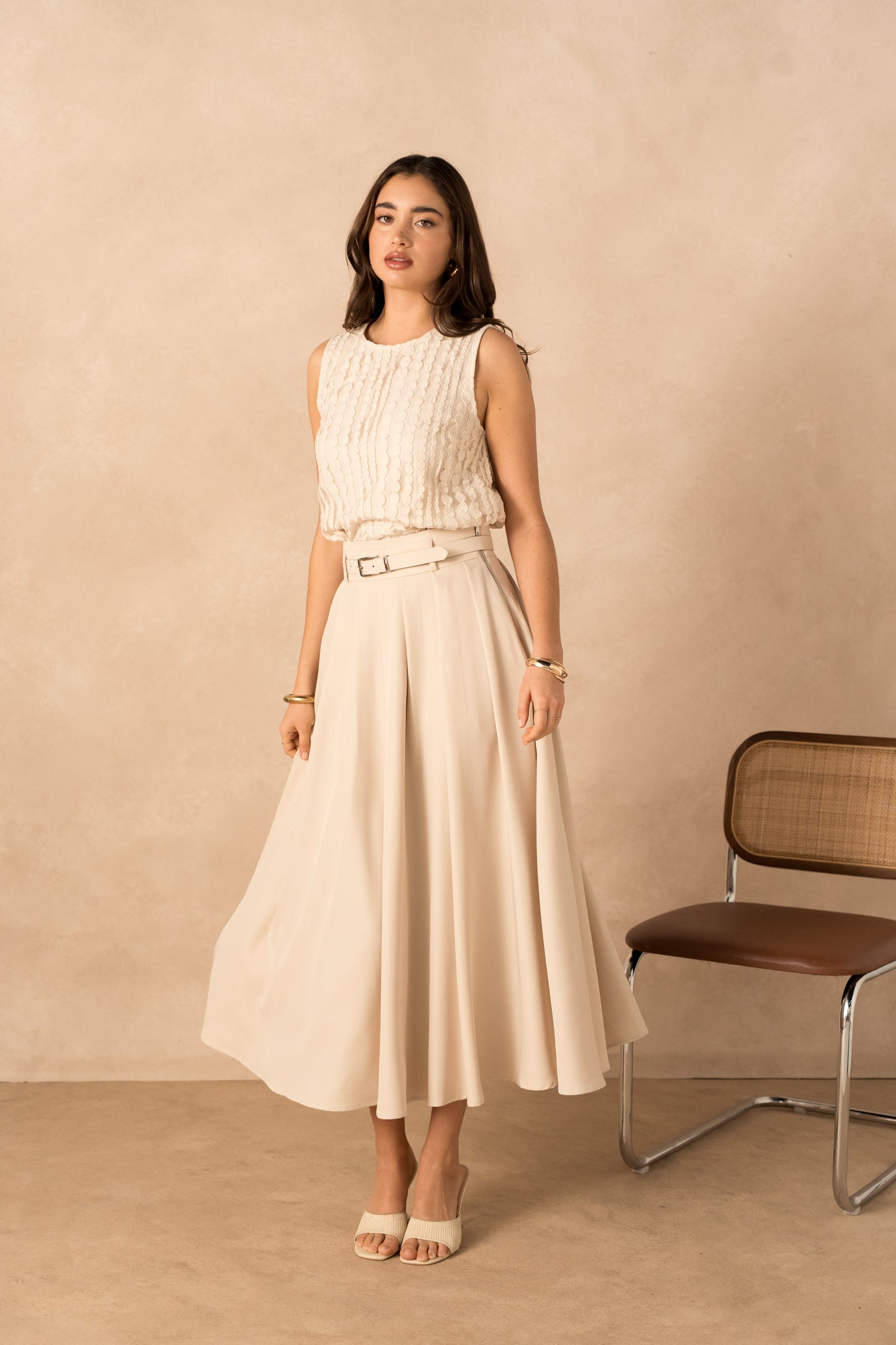 Jupe mi-longue classique