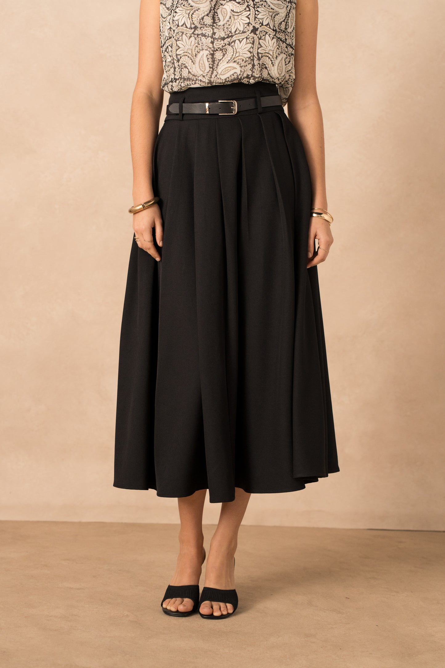 Jupe mi-longue classique