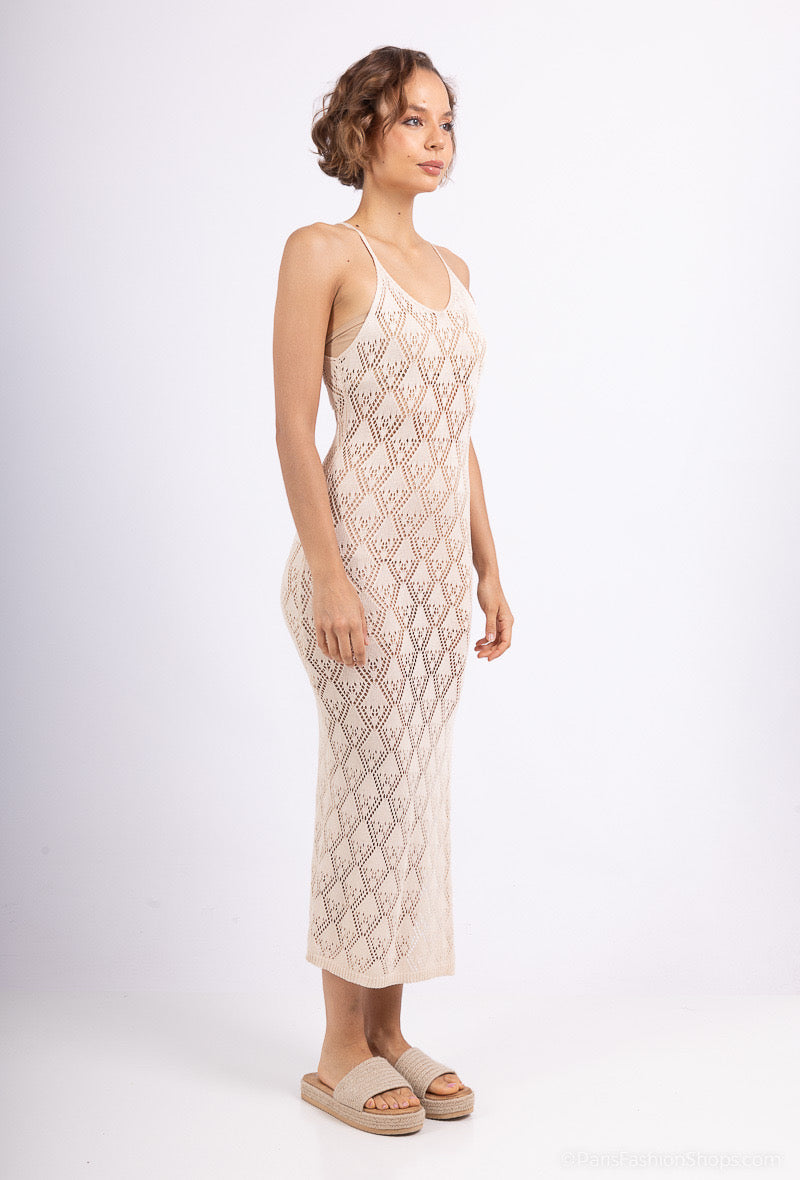 Robe de plage en crochet