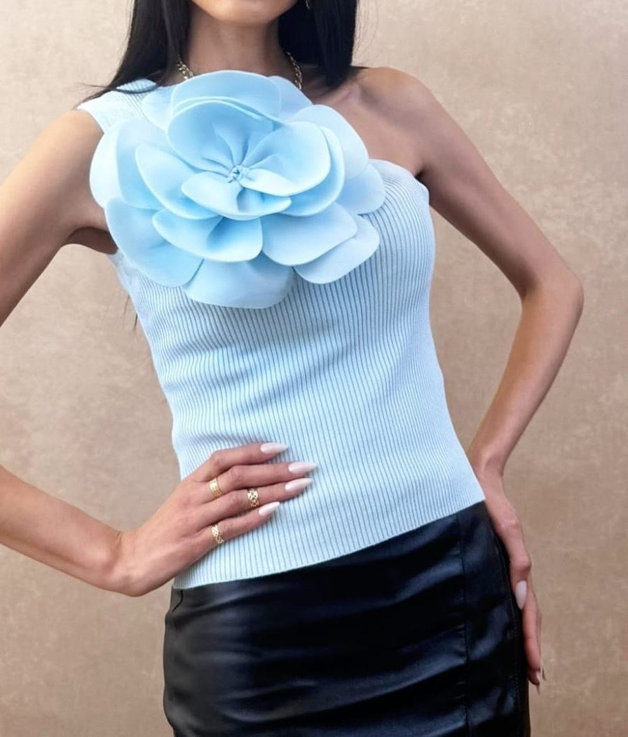 Haut asymétrique « fleur » TU