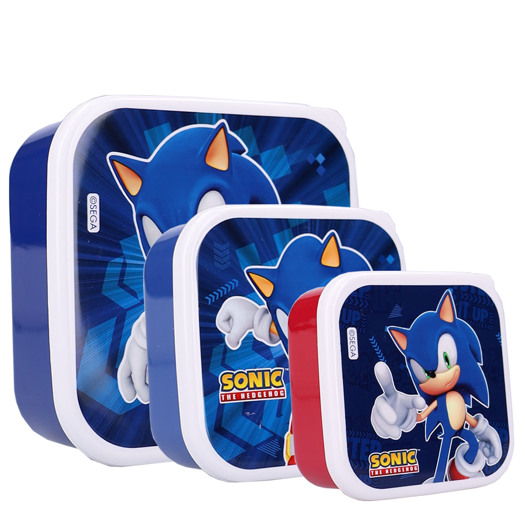 Set de 3 Boîtes à goûter  SONIC