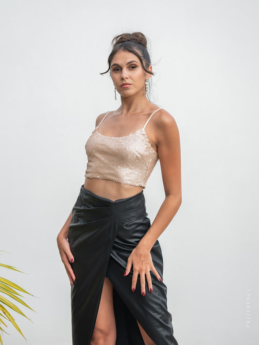 Crop Top en sequin