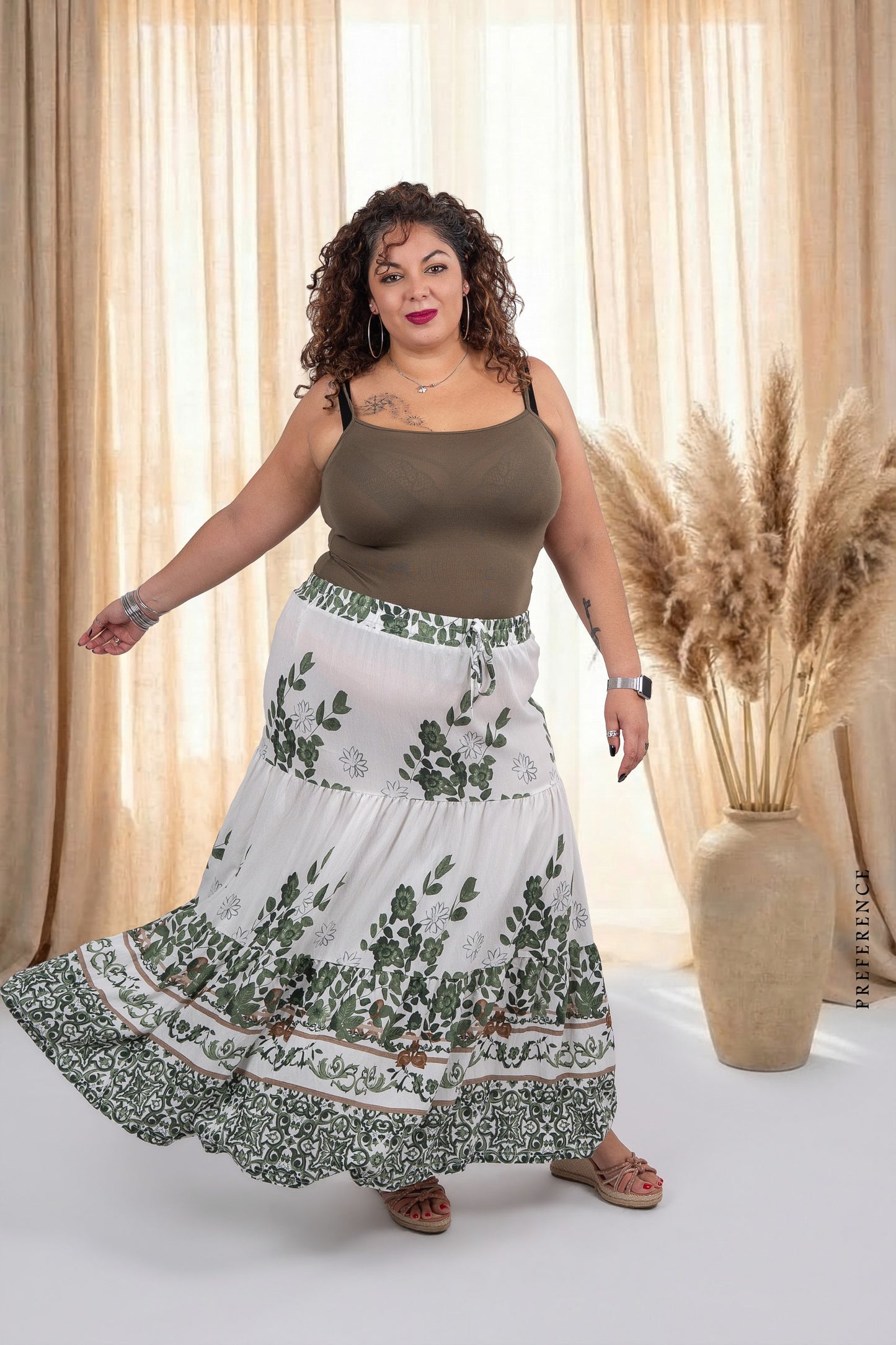 Jupe longue imprimée