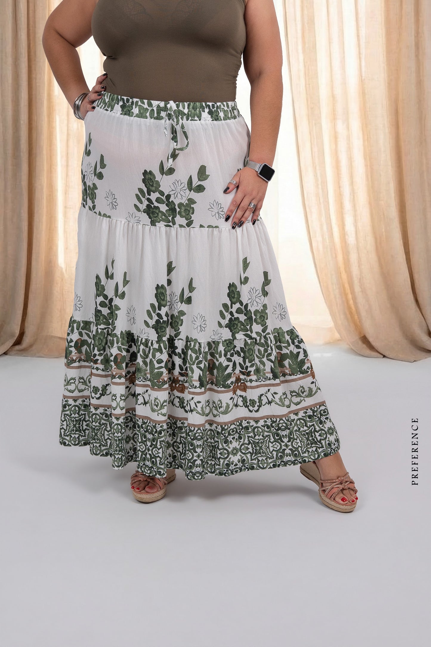 Jupe longue imprimée