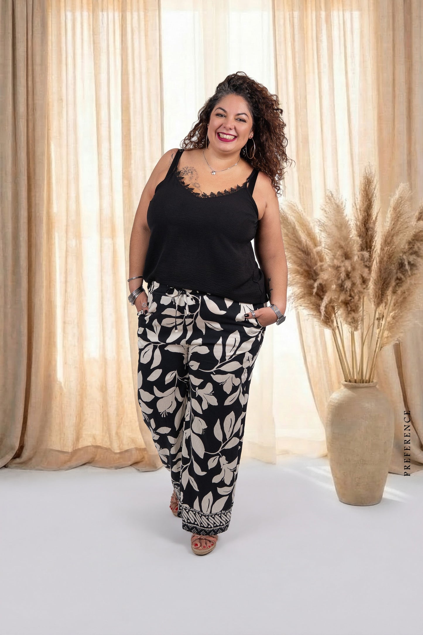 Pantalon fluide imprimé
