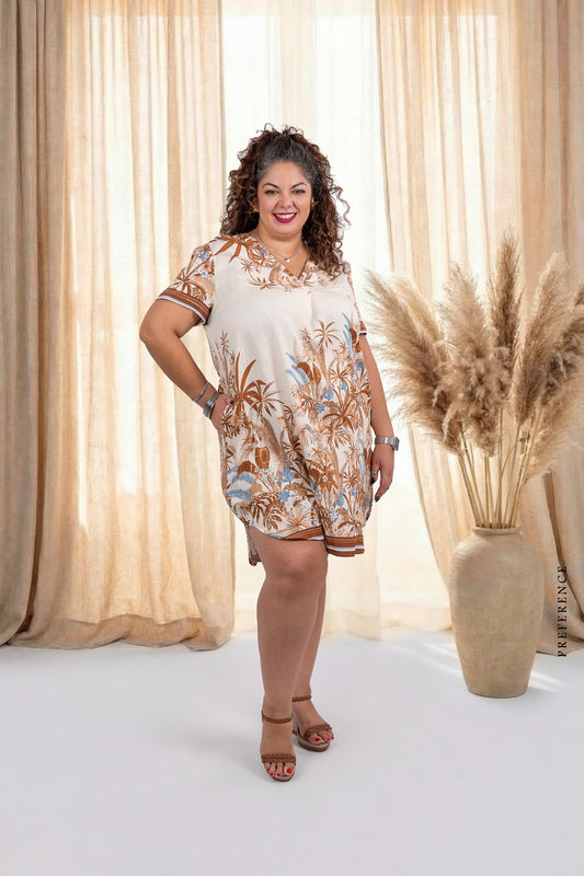 Robe imprimée Grande Taille