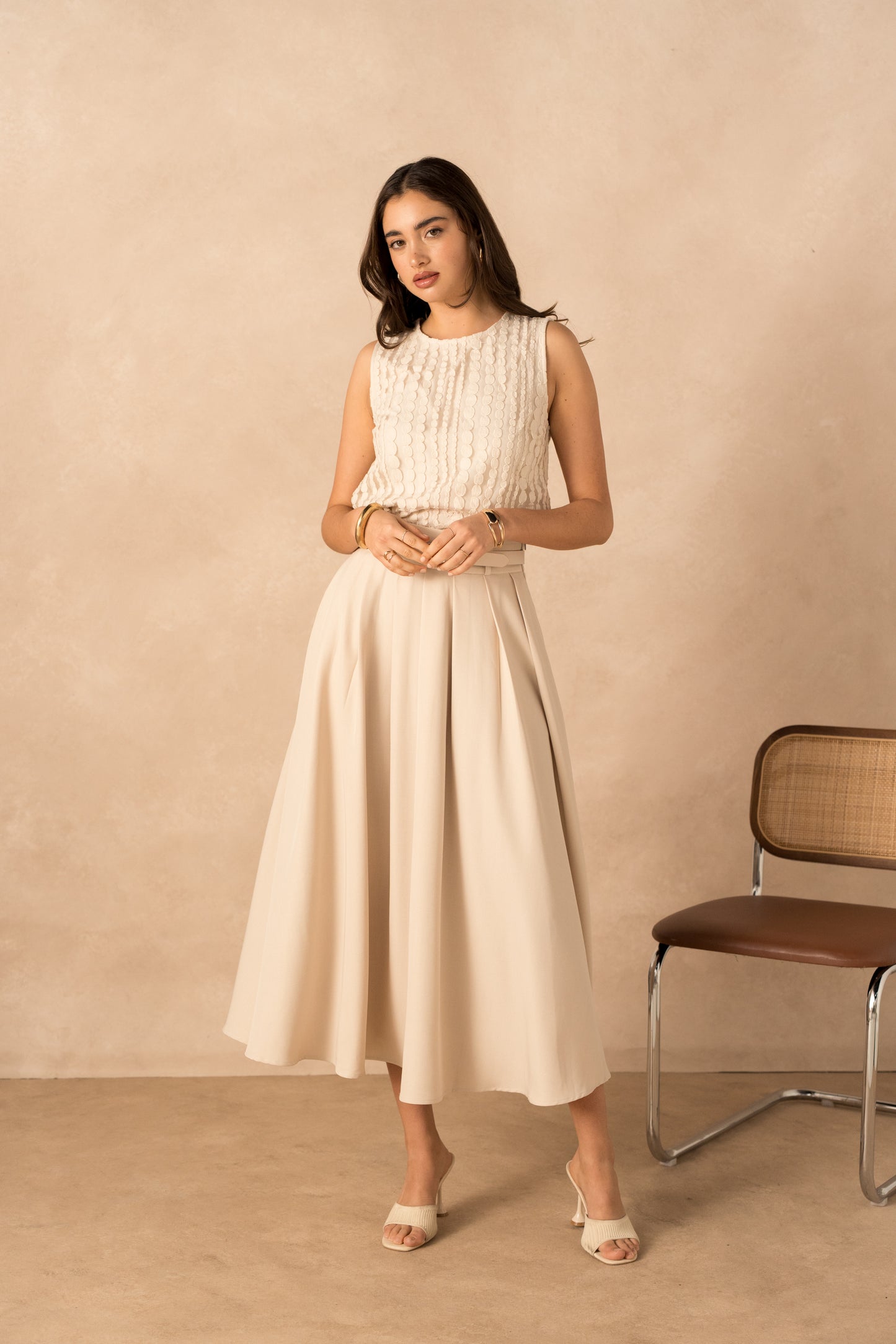 Jupe mi-longue classique