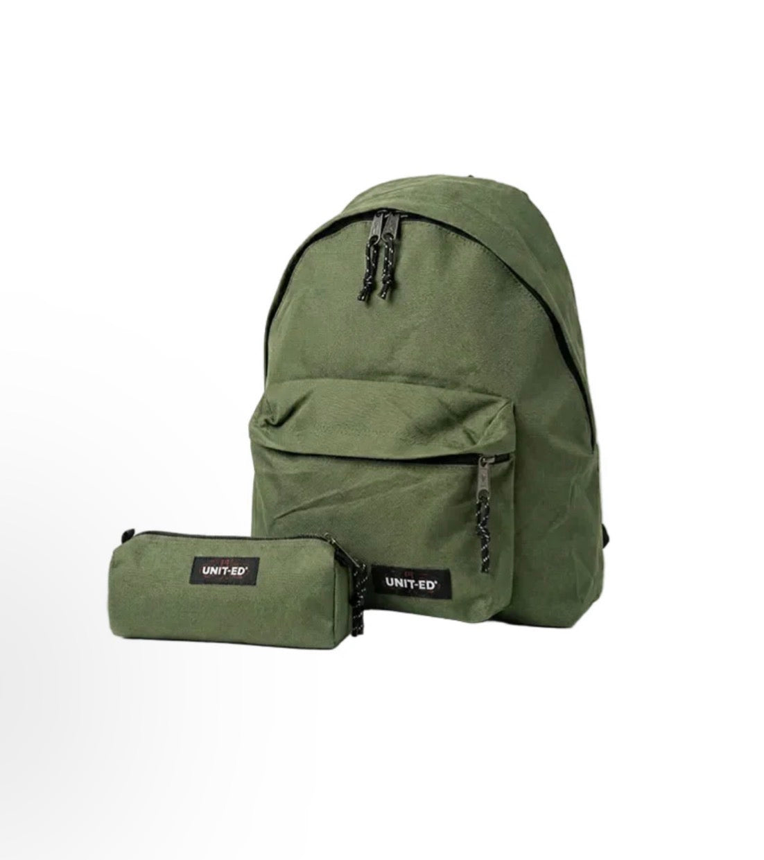 Sac à dos uni kaki + Trousse UNIT-ED