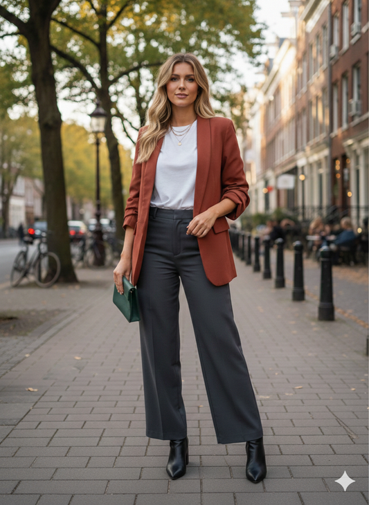 veste/blazer mi-long manches 3/4