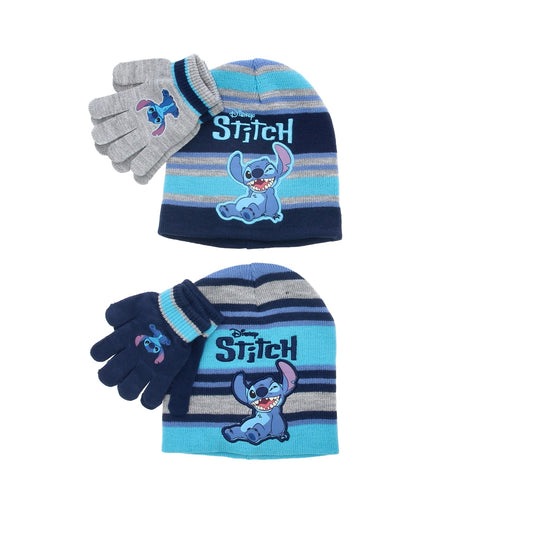 Set bonnet et gants STITCH