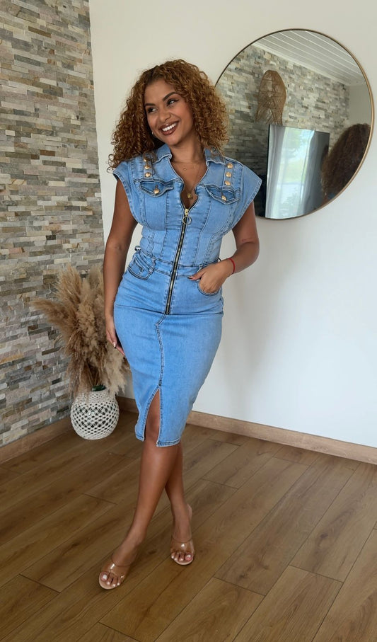 Robe en jeans