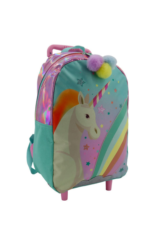Sac à dos à roulette licorne